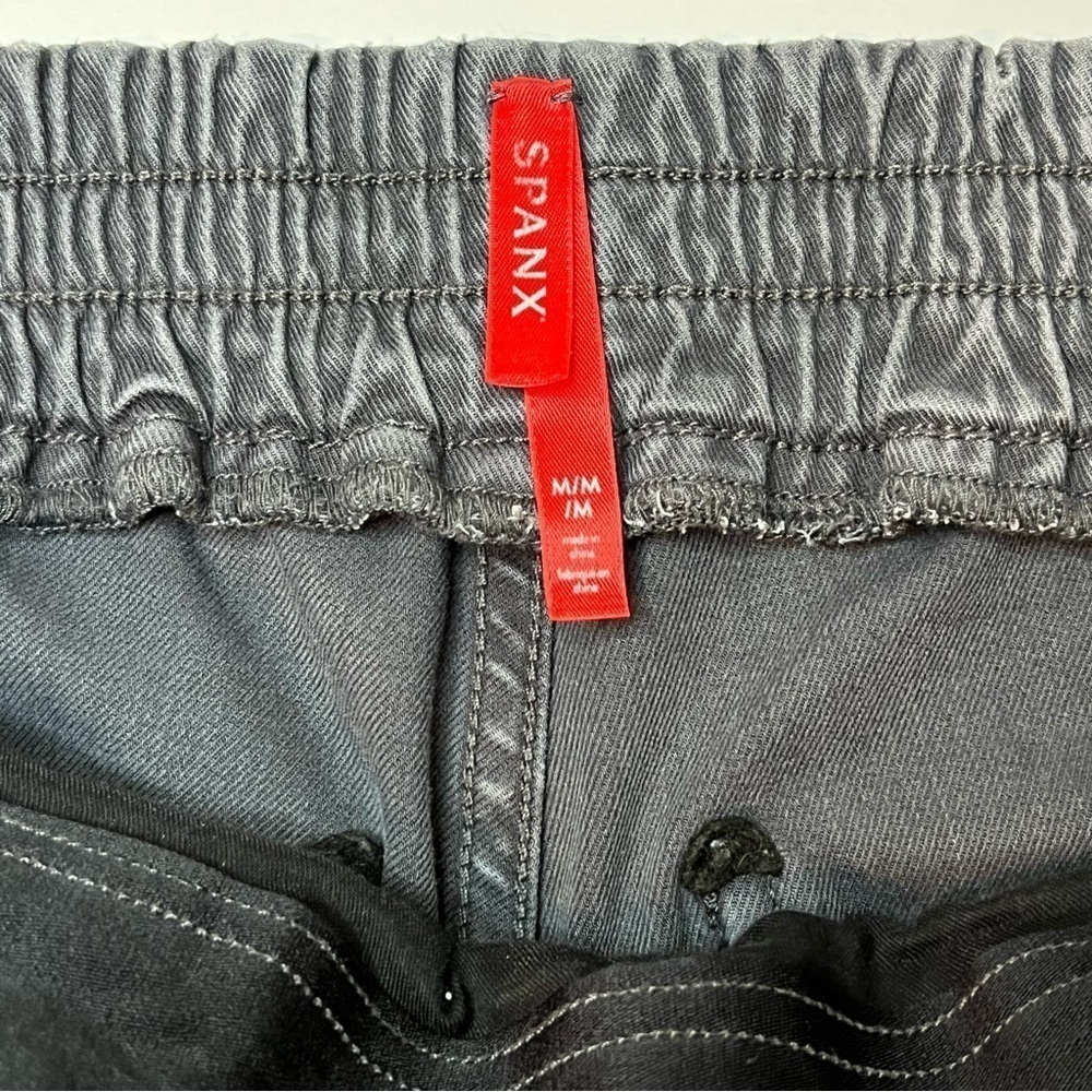 Spanx, Stretch Twill Cargo Jogger Pants Size M, Color: Washed Black - Picture 5 of 8